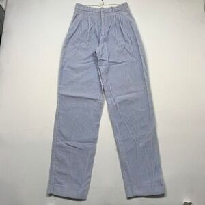 Vintage Nordstrom Baby Blue Corduroy Pleated Pants Size 8 Womens